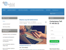 Tablet Screenshot of gestoriaemadrid.com